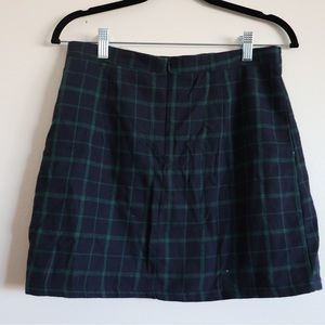 Plaid mini skirt